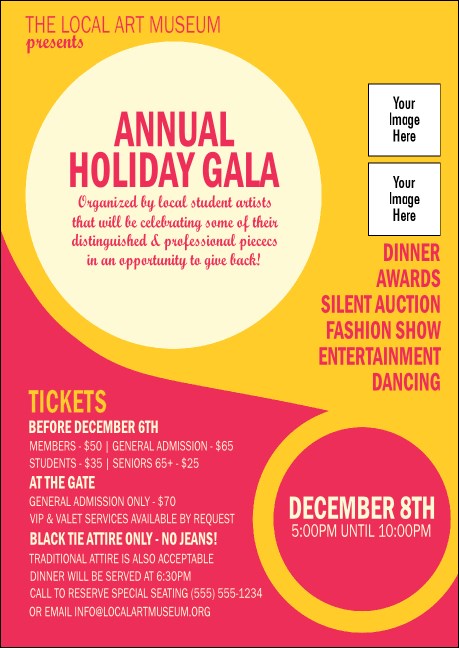Circle Gala Postcard Product Front