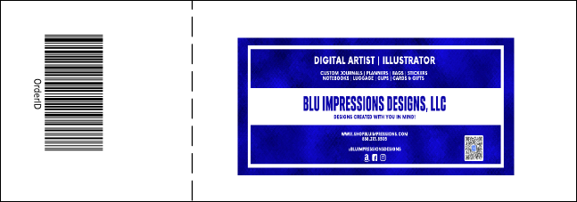 Nature Series - Mountain Raffle Ticket Product Back