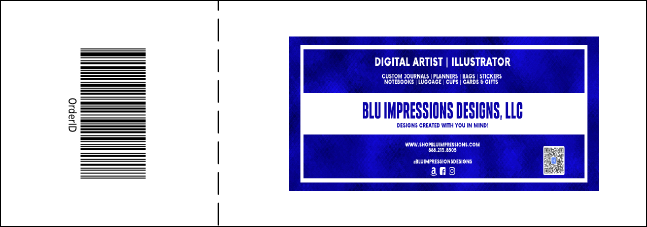 Christmas Ornament Raffle Ticket Product Back