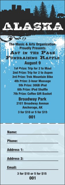 Alaska Raffle Ticket