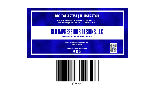 California Drink Ticket (Blue and Salmon) Product Back