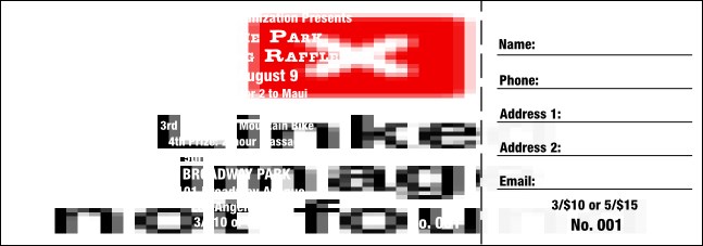 California Raffle (Blue and Salmon)