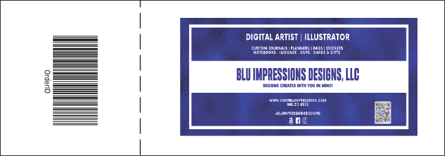 California Raffle Ticket (Gray and Blue) Product Back