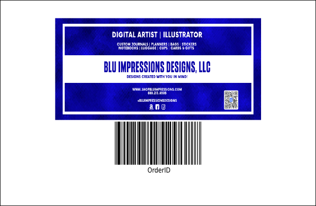 California Drink Ticket (Gray and Blue) Product Back