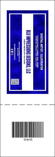 Winter Festival Raffle Ticket Product Back