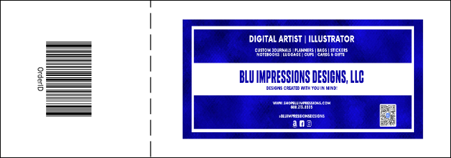 MMA Main Event Blue Raffle Ticket Product Back