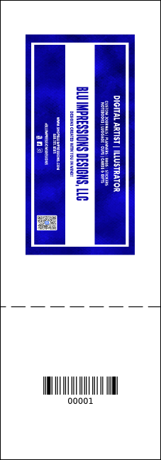 Roller Derby Pink Leopard Raffle Ticket Product Back