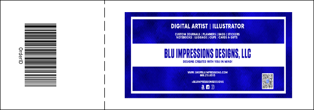 Shopping Spree Raffle Ticket Product Back