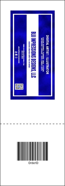 Hanukkah Abstract Raffle Ticket Product Back
