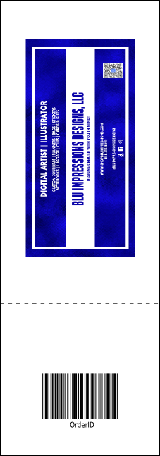 Alternative Music Raffle Ticket Product Back