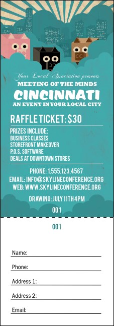 Cincinnati Raffle Ticket Product Front