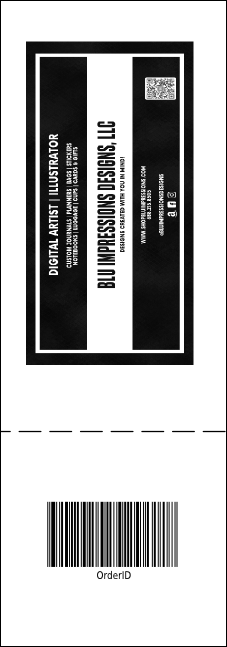 Portland Raffle Ticket (black and white) Product Back