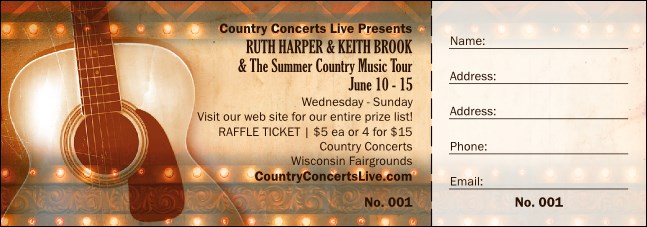 Natural Riffs Raffle Ticket Product Front