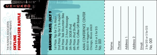 Chicago Raffle Ticket