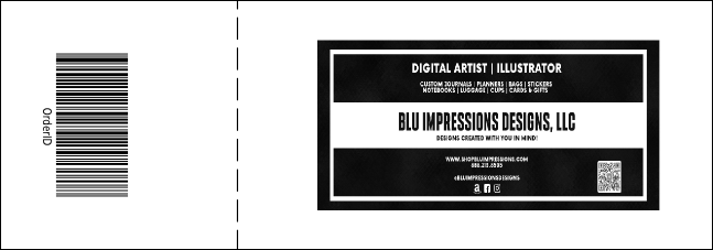 Indianapolis Raffle Ticket (Black and White) Product Back