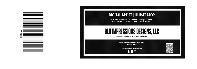 Nashville Raffle Ticket (Black and White) Product Back