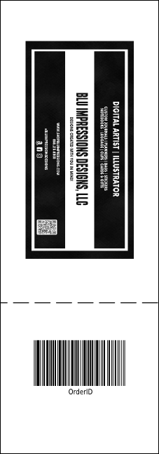 B&W Logo Raffle Ticket 002 Product Back