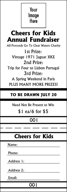 B&W Logo Raffle Ticket 002