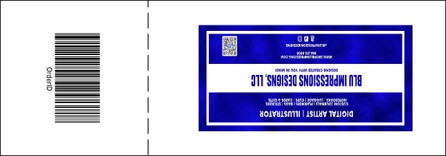 Camouflage Raffle Ticket Product Back