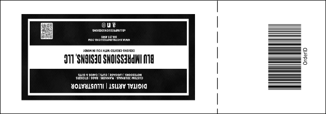 St. Louis (black and white) Raffle Ticket with stub Product Back