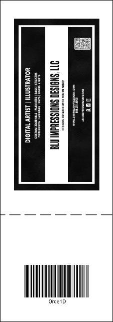 Toronto Raffle Ticket with stub (Black & white) Product Back