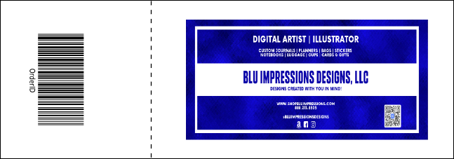 Rock Concert Blue Raffle Ticket Product Back