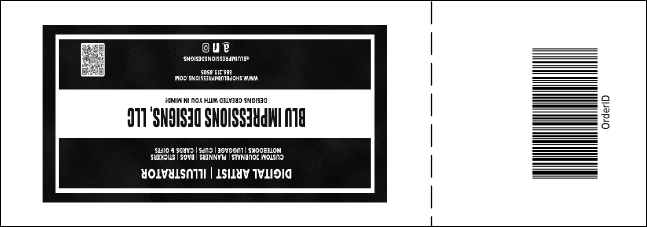 Jazz Concert Raffle Ticket (Black and White) Product Back