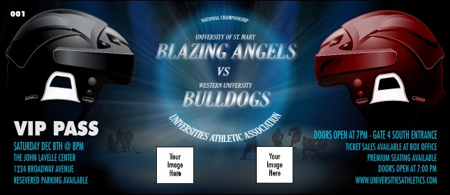 Hockey Faceoff VIP Pass Product Front