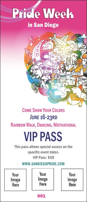 LGBT Pride VIP Pass Product Front