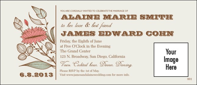 Wedding Flower Motif VIP Pass