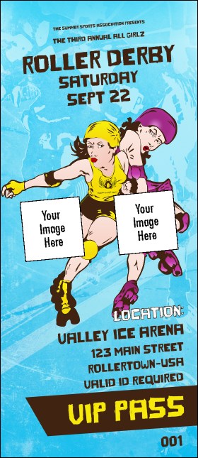 Roller Derby Jammer VIP Pass Product Front