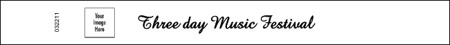 Music Festival Classic Wristband Product Front