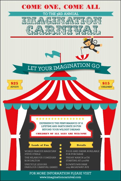 Carnival Monkey Poster Product Front