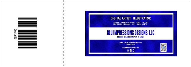 Image Upload Polaroid Event Ticket Product Back