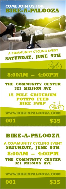 Bike A Palooza Event Ticket Product Front