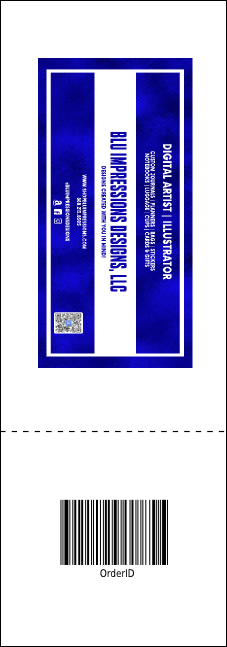 Equestrian Event Ticket Product Back