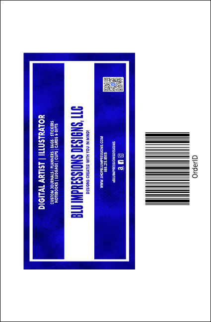 Golf Photo Drink Ticket Product Back