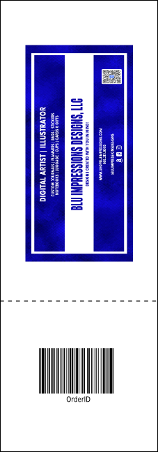 Cityscape Event Ticket Product Back