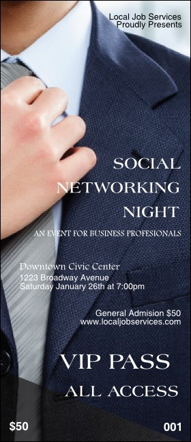 Social Networking VIP Pass Product Front