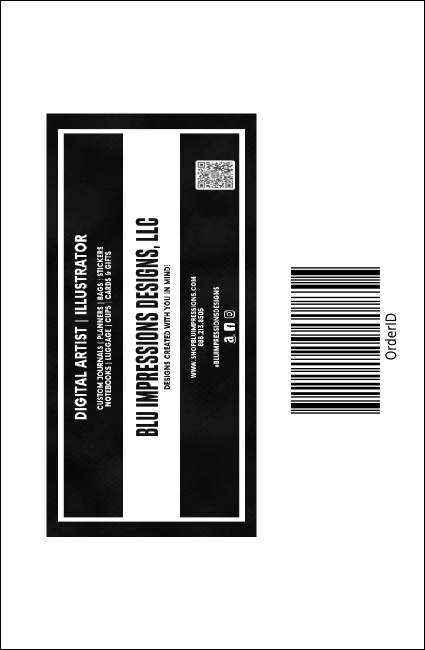 Black Tie Drink Ticket Product Back