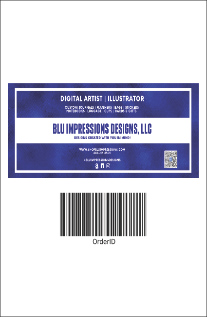 Winter Bird Drink Ticket Product Back