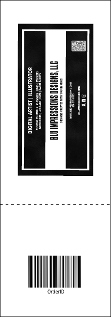 Black Tie Raffle Ticket Product Back