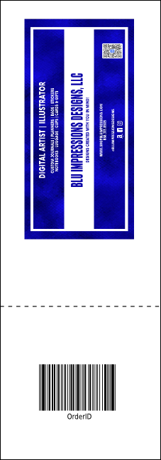 Music Festival Raffle Ticket Product Back