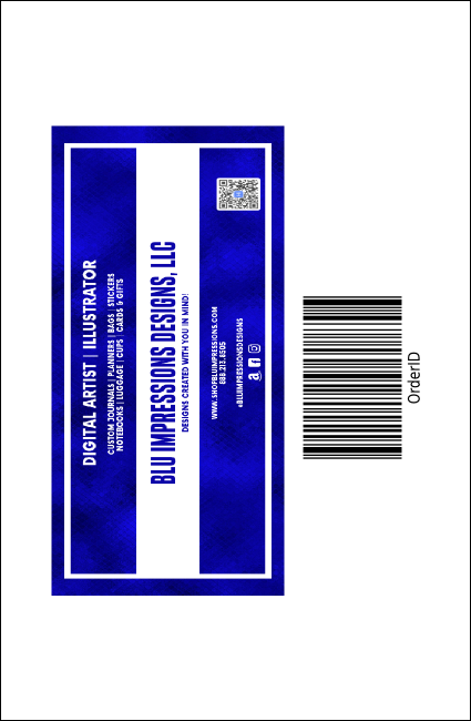 Autism Awareness Drink Ticket Product Back