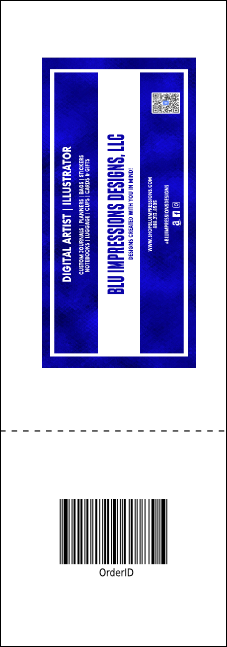 Tie Dye Raffle Ticket Product Back