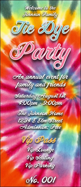 Tie Dye VIP Pass Product Front