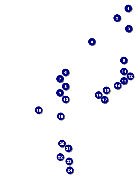 All-Star Retro Baseball Club Flyer Front Field Markers