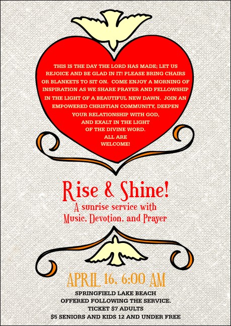 Big Heart Club Flyer