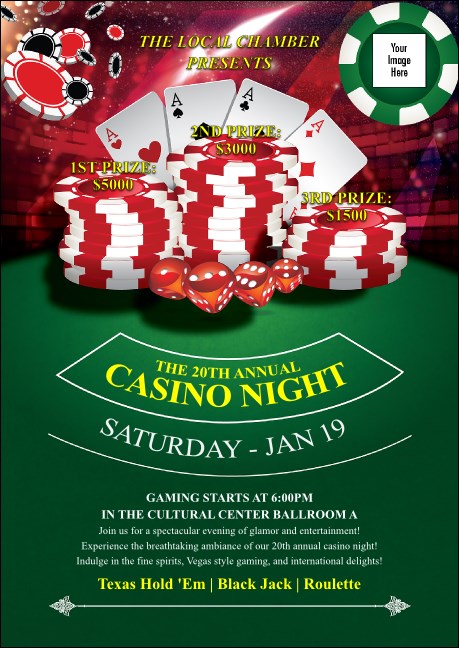 Casino Chips Club Flyer