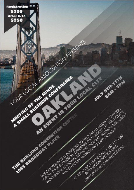 Oakland Club Flyer Product Front